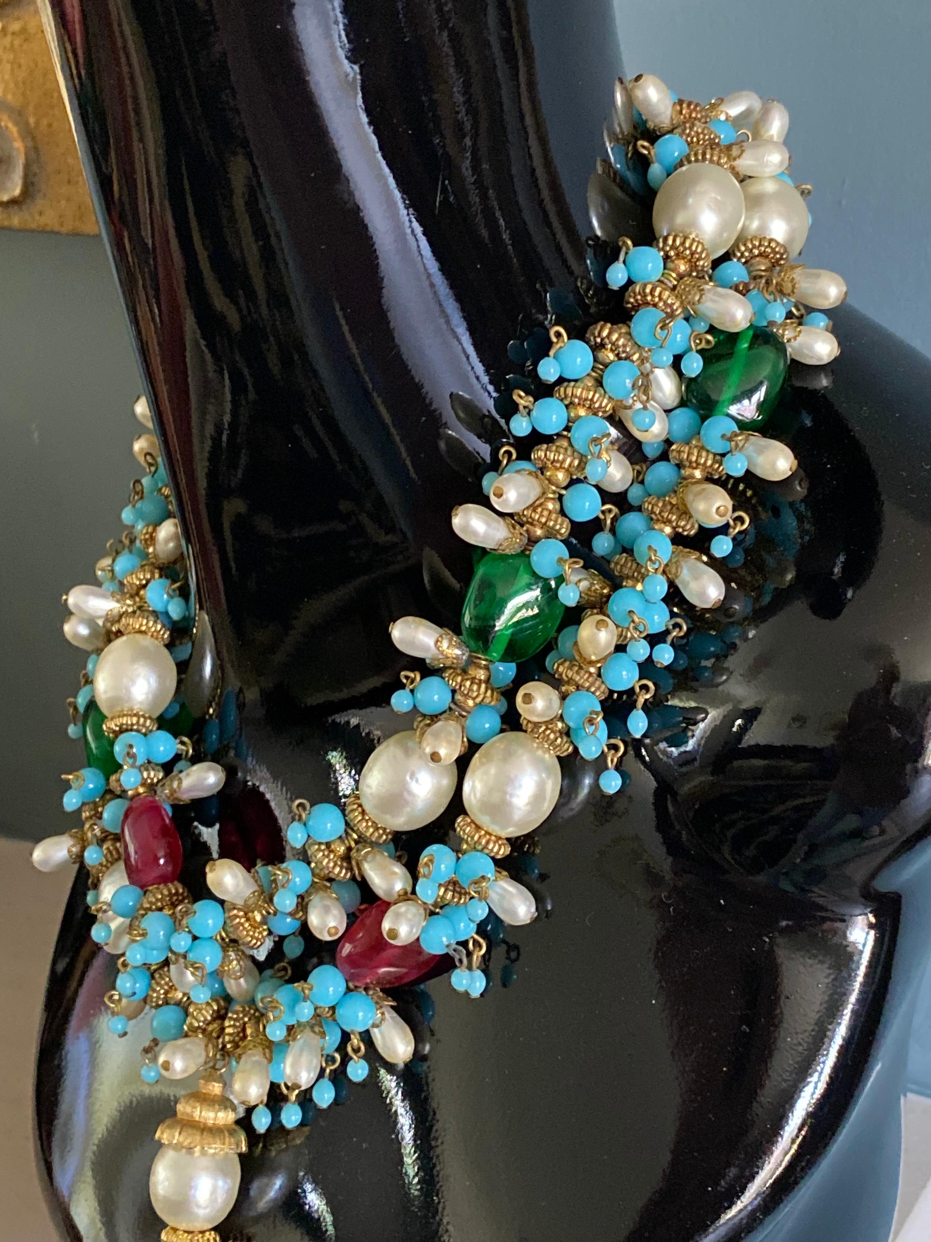 Chanel - Collier Mogul Gripoix 1960 en vente 10