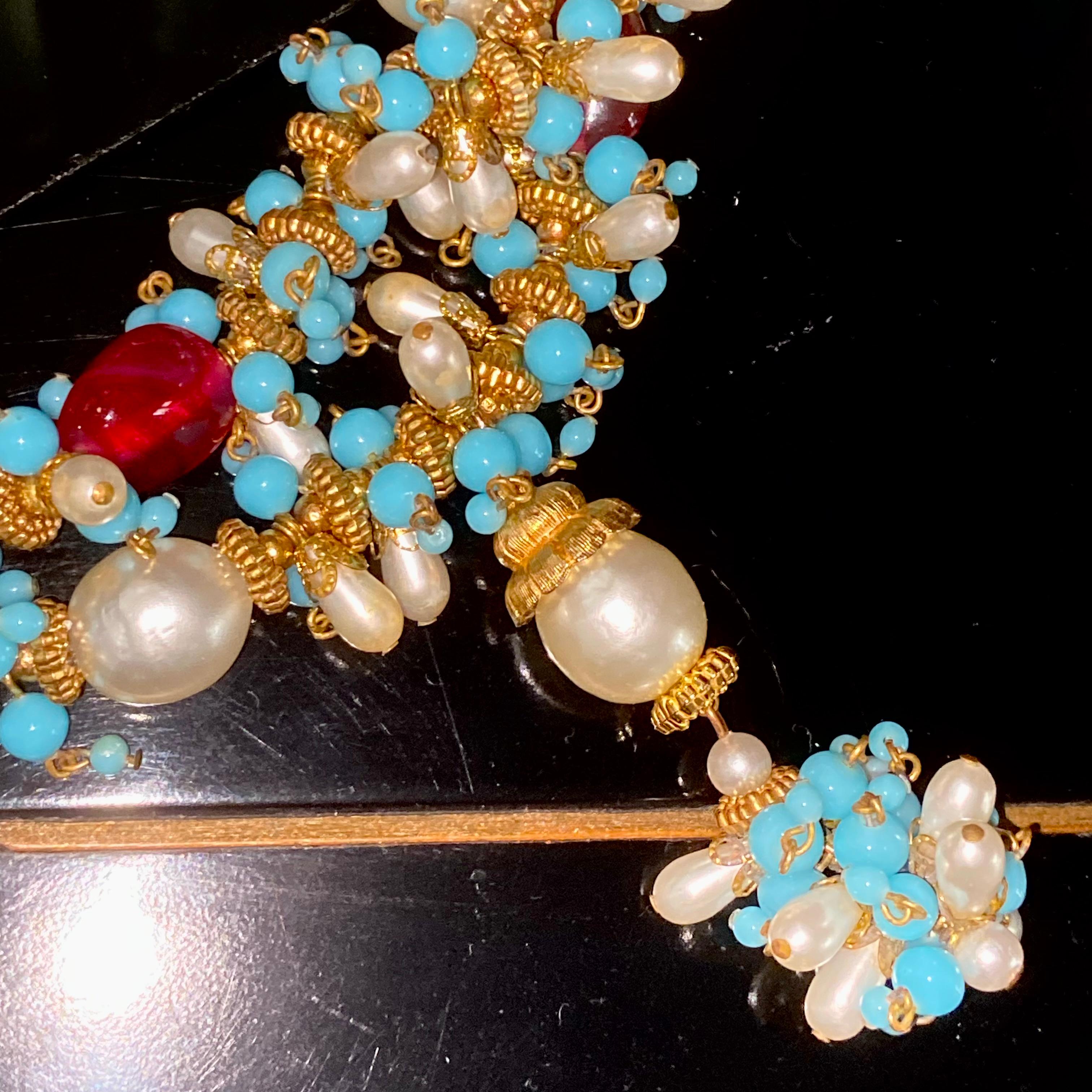 Chanel - Collier Mogul Gripoix 1960 en vente 2