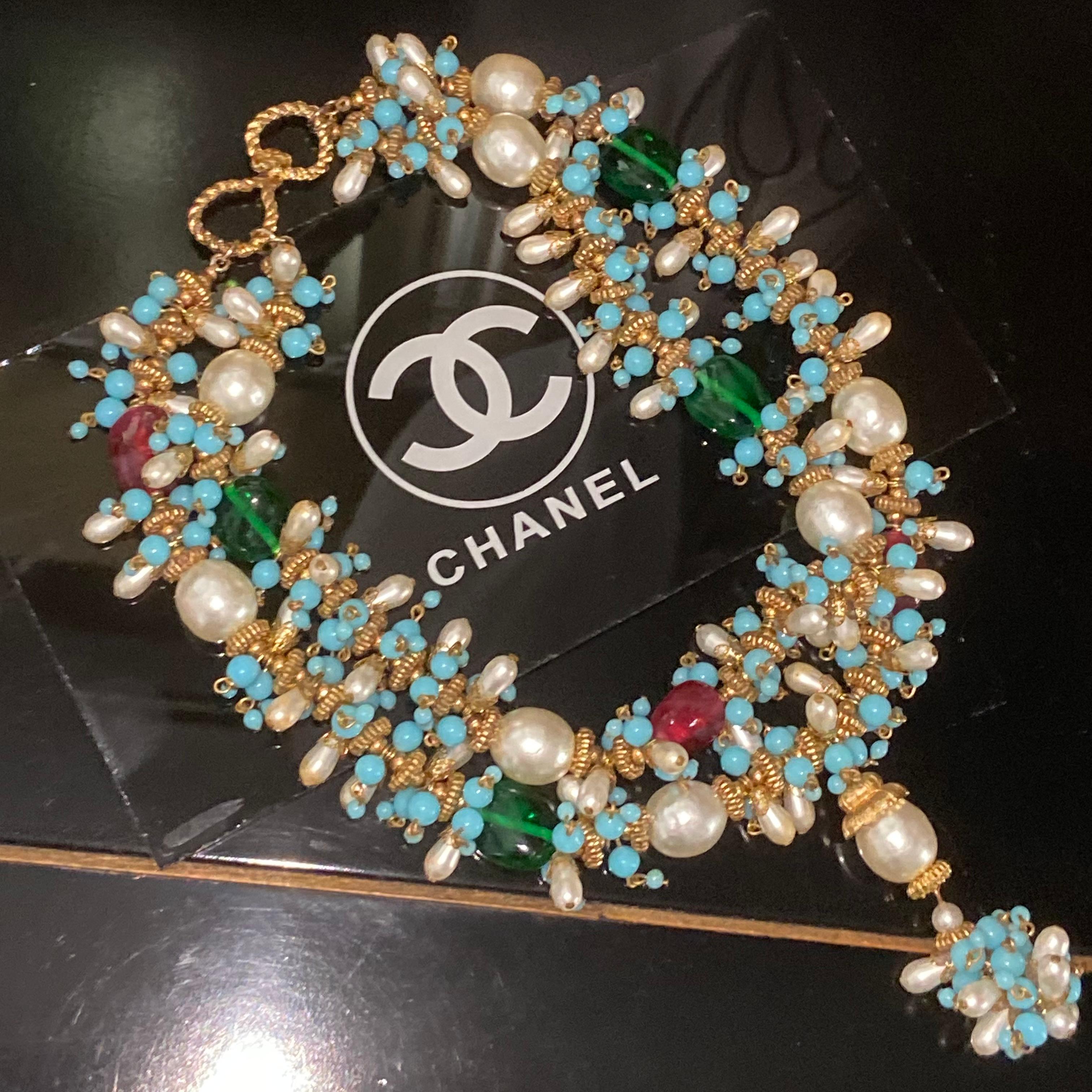 Chanel - Collier Mogul Gripoix 1960 en vente 5