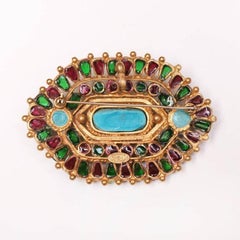 Chanel Gripoix  Mughal Brooch / Pendant Autumn 1993