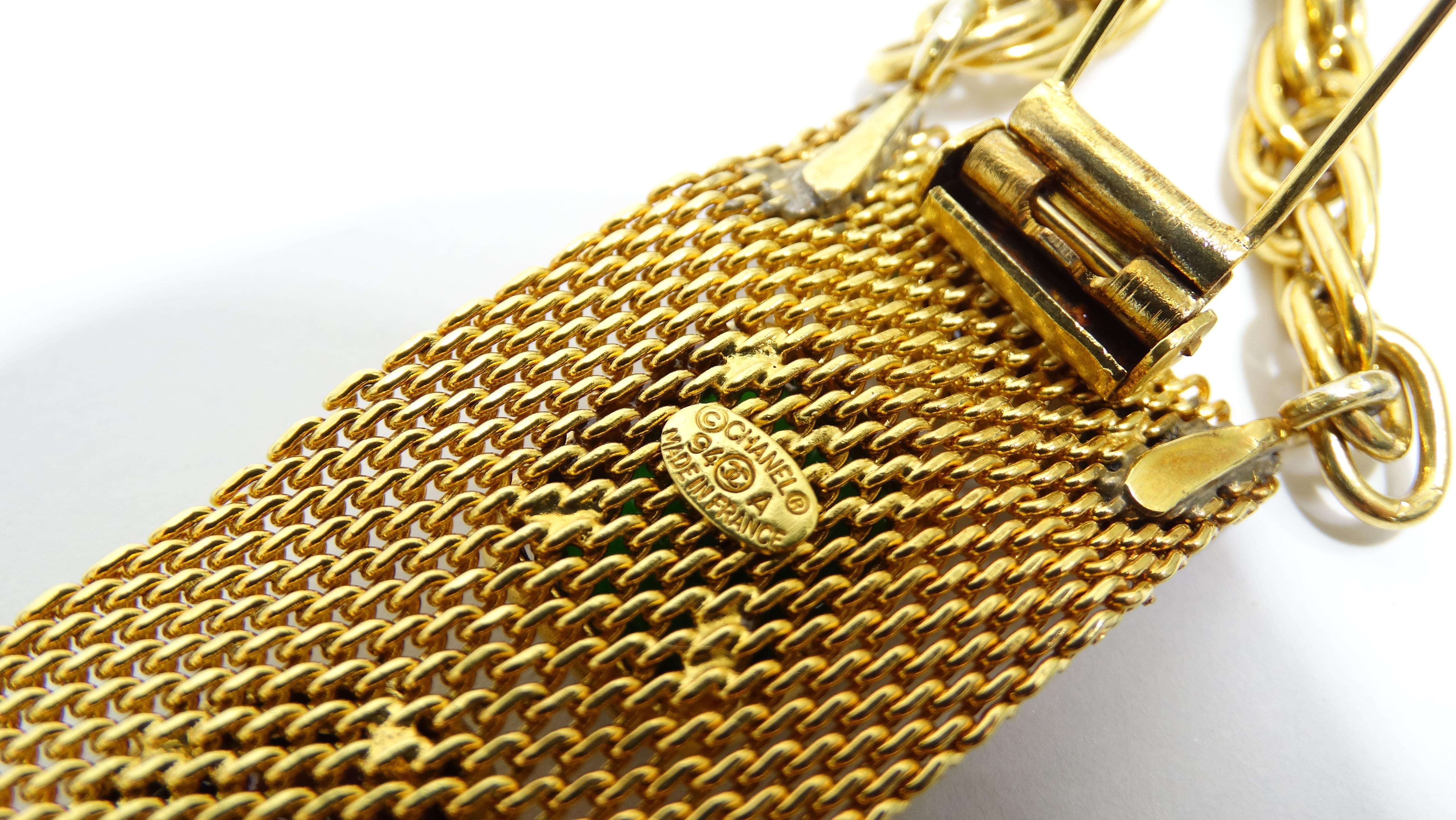 Chanel Gripoix Pendant Necklace Autumn 1994 4