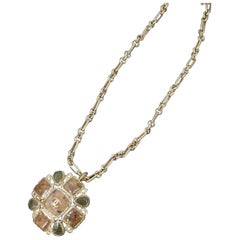 Chanel Gripoix & Strass CC Pendant Necklace
