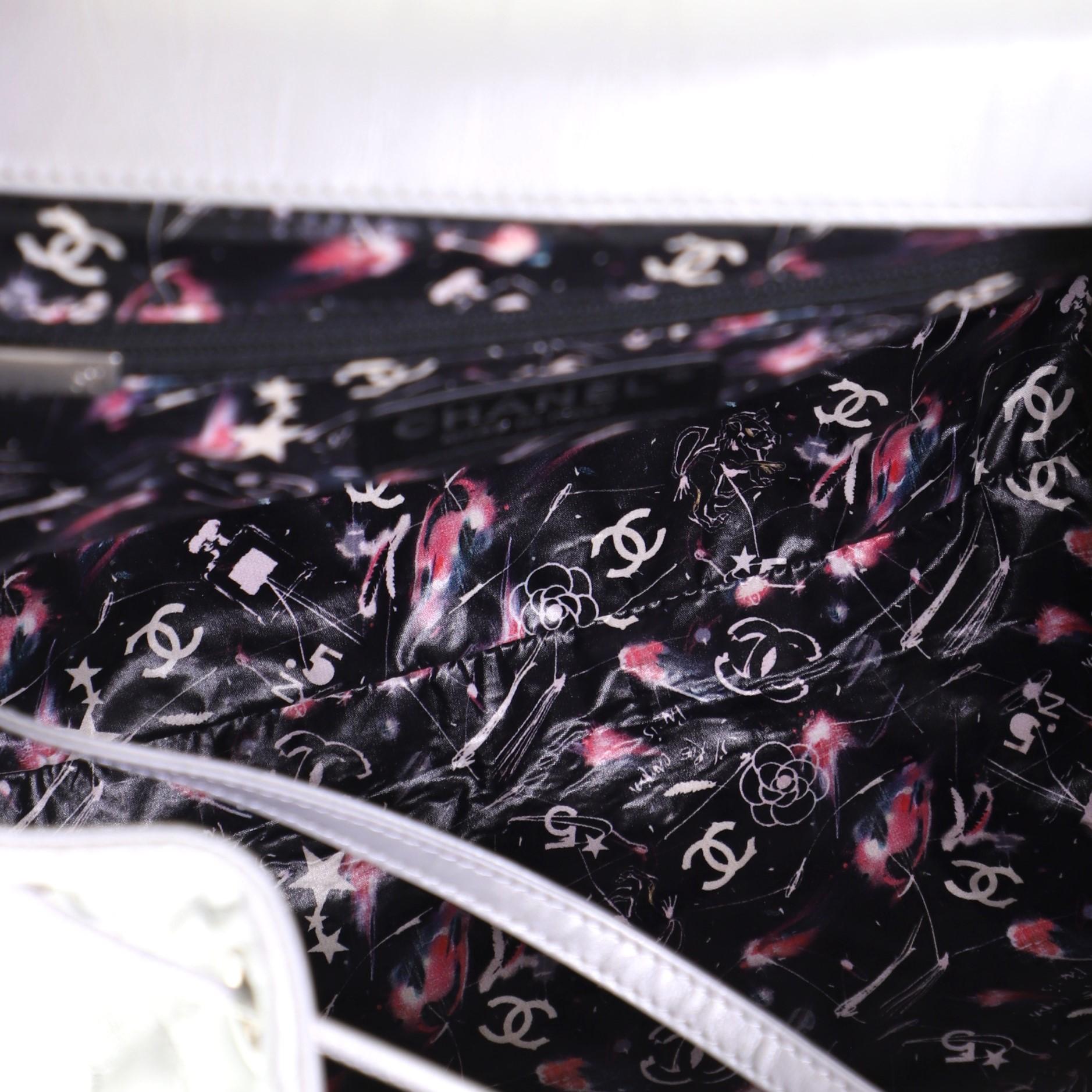 Chanel Ground Control Flap Backpack Quilted Iridescent Calfskin Small In Good Condition In NY, NY