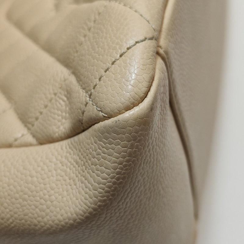 Chanel GST Grand Shopping Tote 2011 Beige Caviar Leather PM 7