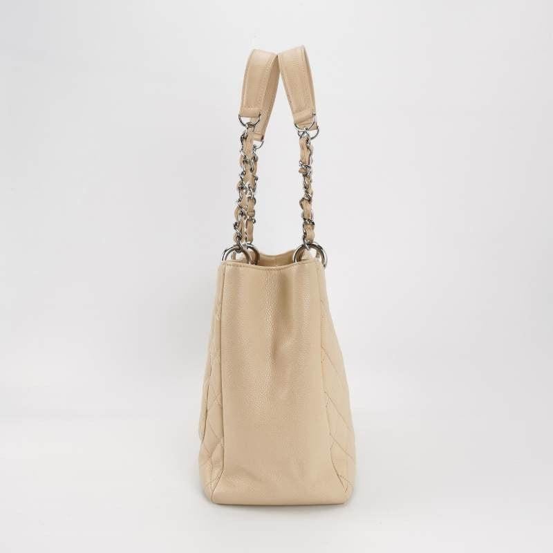 Chanel GST Grand Shopping Tote 2011 Beige Caviar Leather PM 1