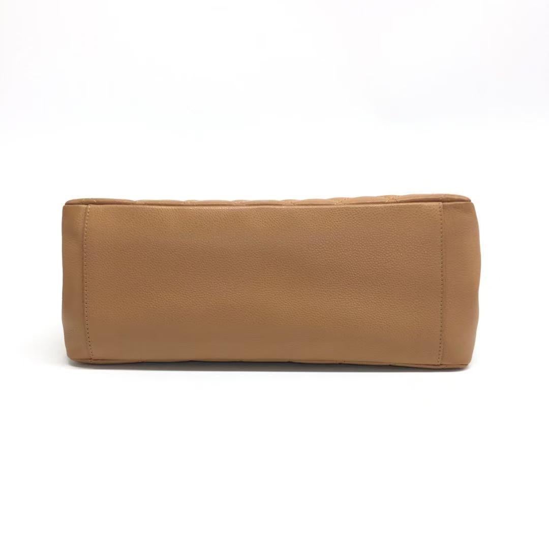 Brown Chanel GST Grand Shopping Tote Camel Tan Caviar Leather PM, 2006-2008 For Sale