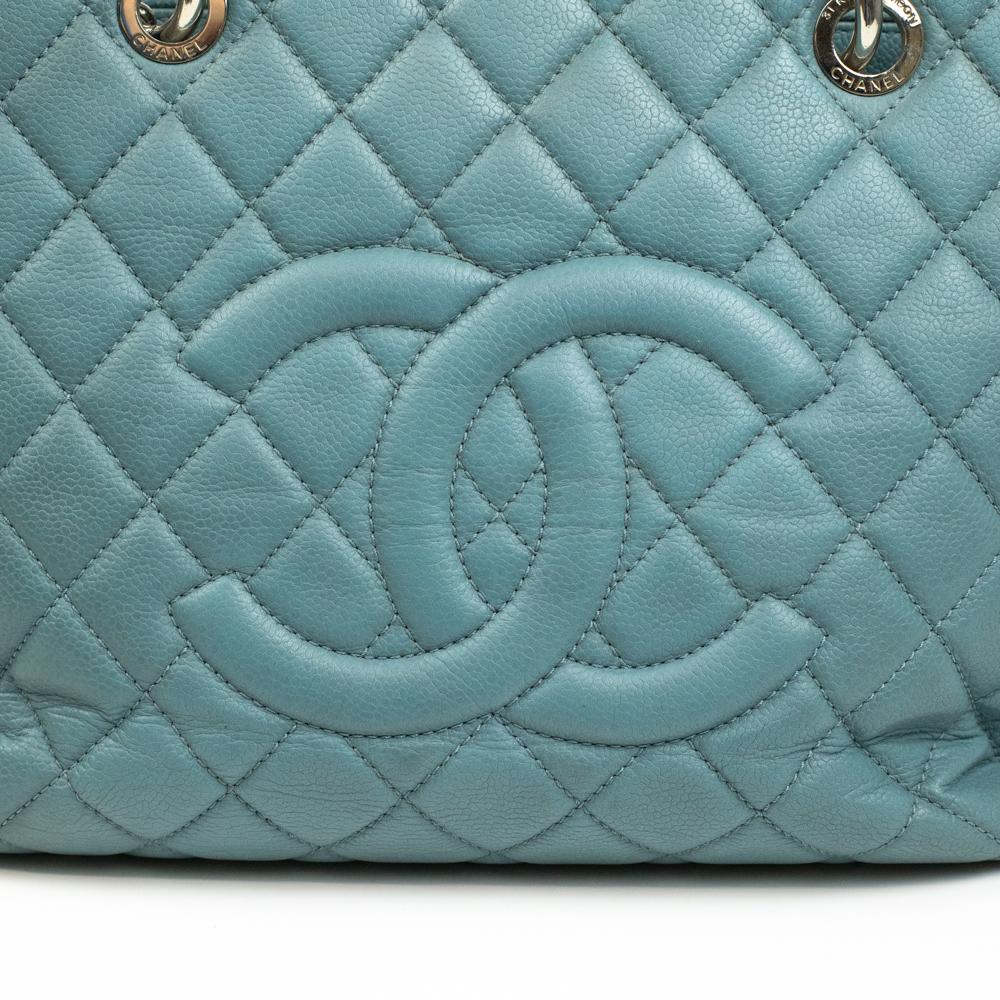 CHANEL, GST in blue leather 5