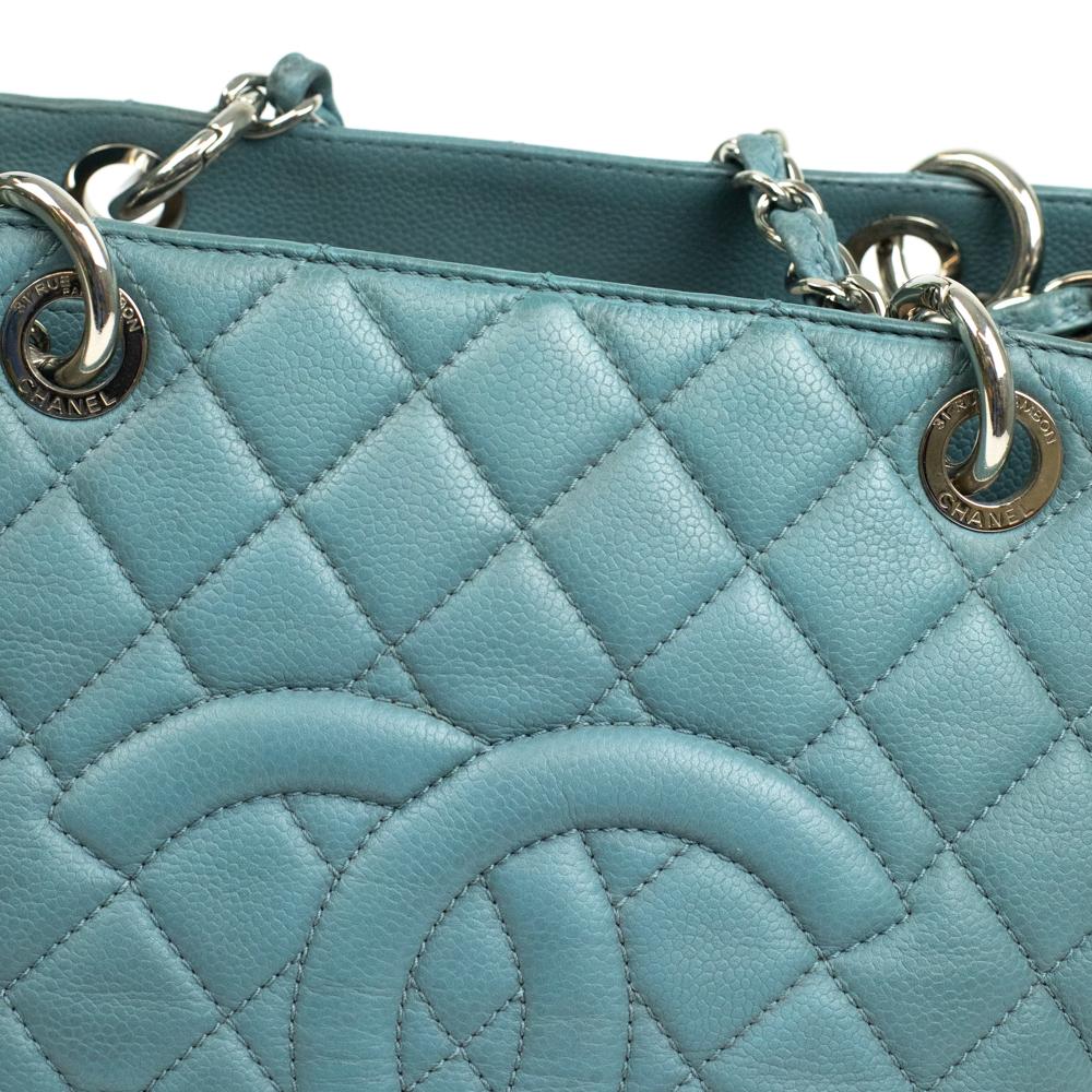 CHANEL, GST in blue leather 6