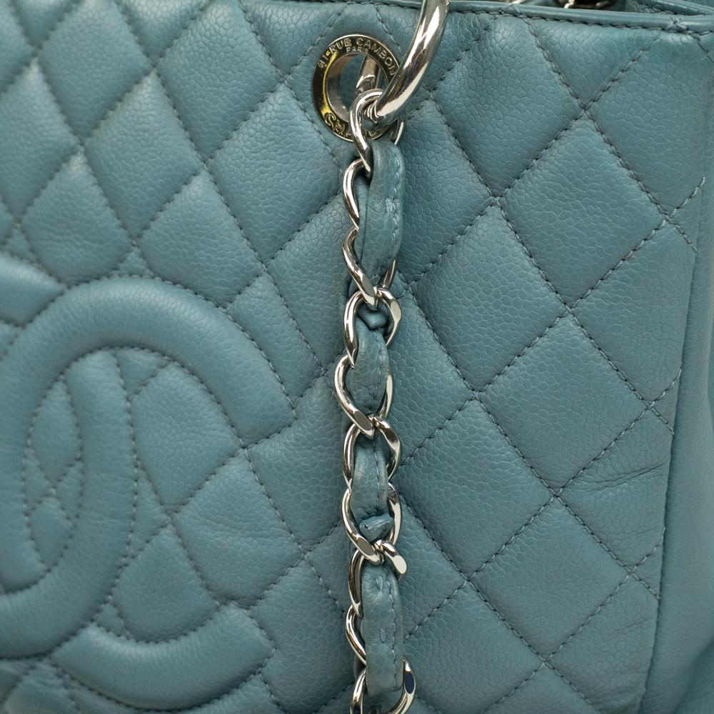 CHANEL, GST in blue leather 7