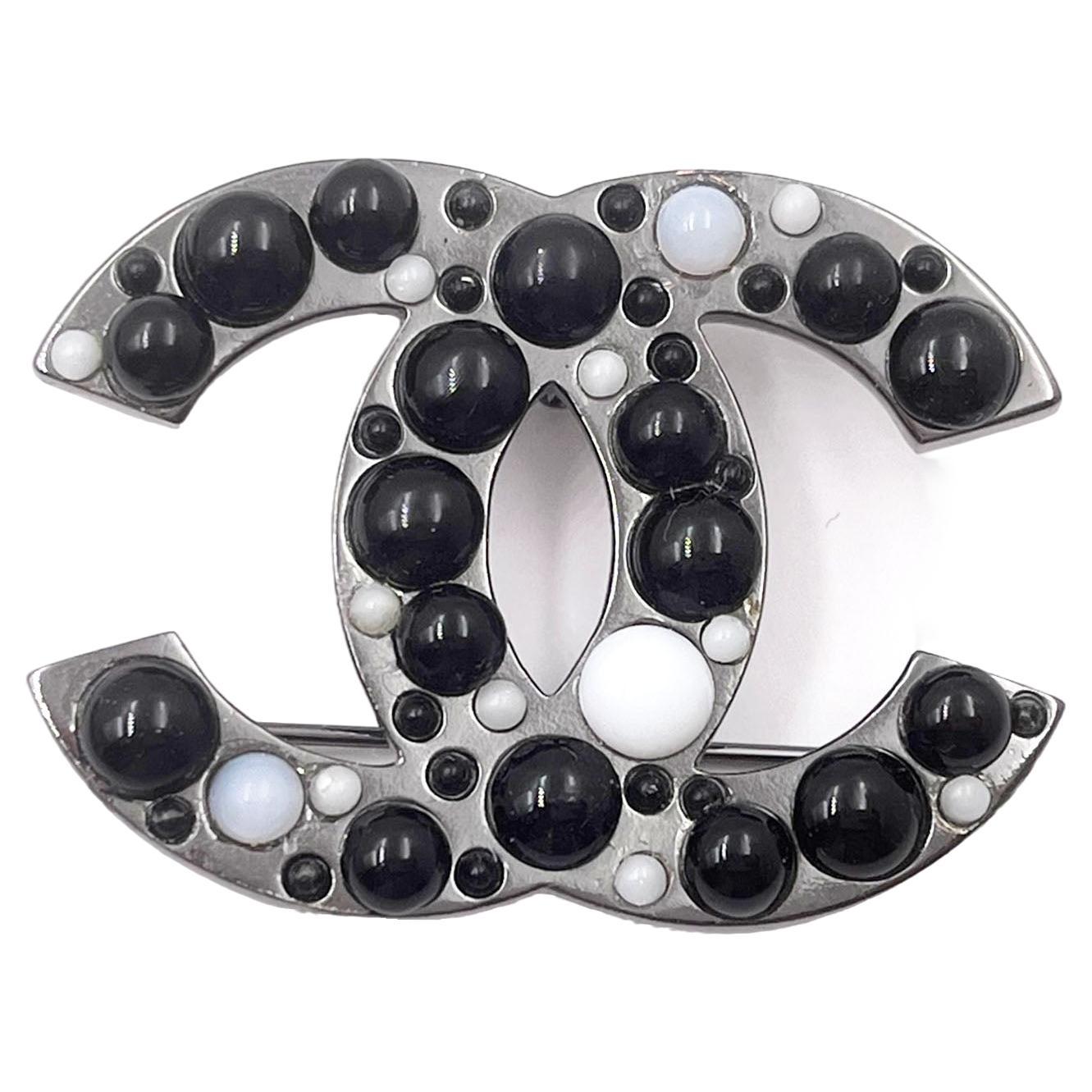 Chanel Classic Silver CC Pearl Brooch For Sale at 1stDibs  chanel brooch  pin, chanel cc pearl brooch, chanel classic brooch
