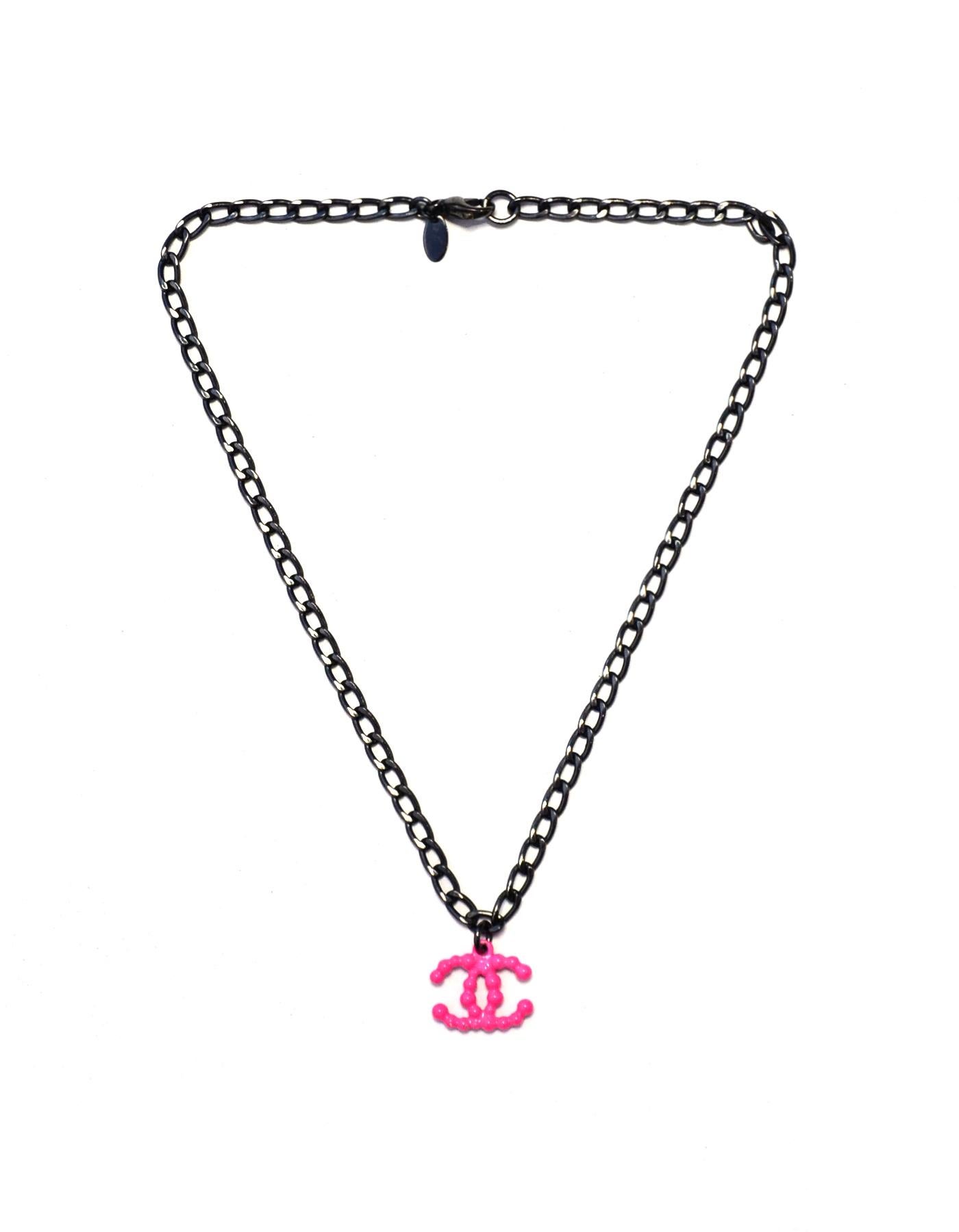 pink chanel necklace