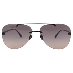 CHANEL gunmetal titanium PILOT Sunglasses 4285-T