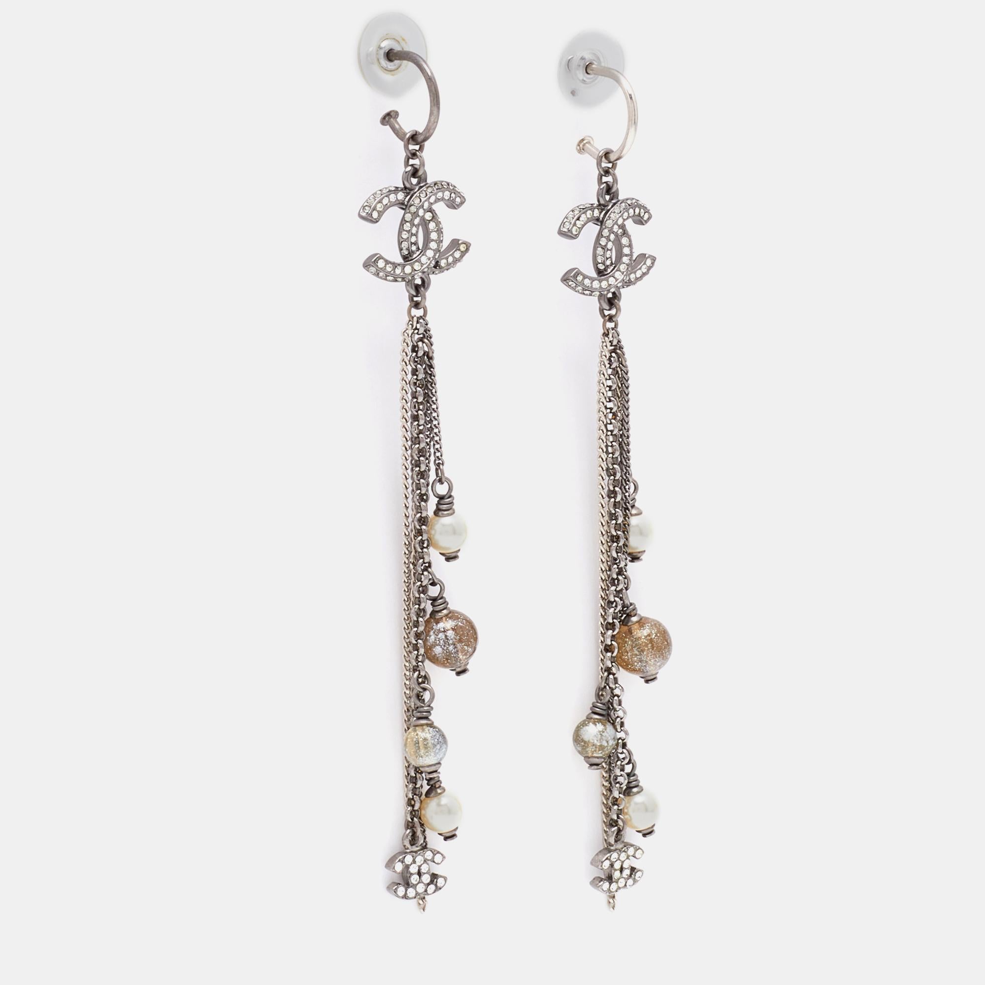 chanel dangle earrings