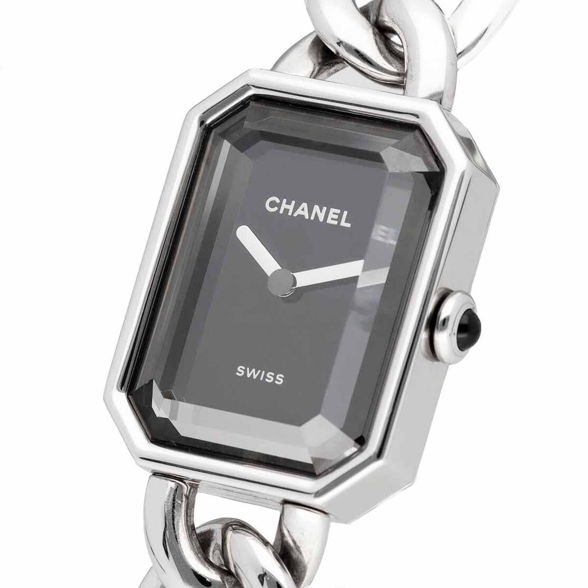 Taille cabochon CHANEL H7018 Premier Metal Chain Montre en acier inoxydable en vente