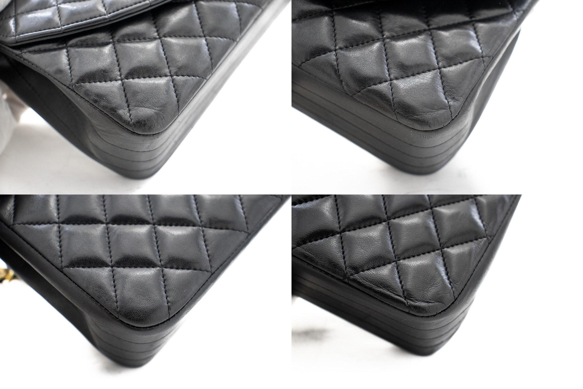 CHANEL Half Moon Chain Shoulder Crossbody Bag Black Flap Quilted In Good Condition For Sale In Takamatsu-shi, JP