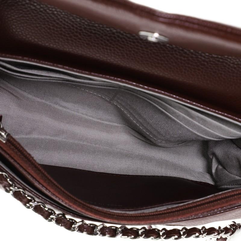 Chanel Half Moon Wallet on Chain Caviar In Good Condition In NY, NY