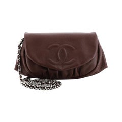 Chanel Half Moon Wallet on Chain Caviar