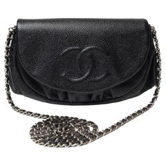 Chanel Halfmoon Cavier WOC Black Wallet On Chain