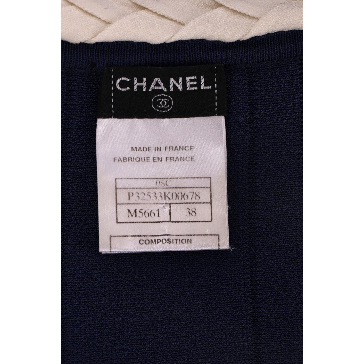 Chanel - Vestito con aletta e cardigan con bolero in vendita 3