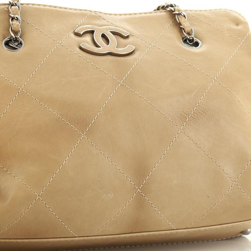 Chanel Hamptons Shopping Tote Quilted Calfskin Small  2