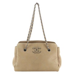 Chanel Hamptons Shopping Tote Quilted Calfskin Small