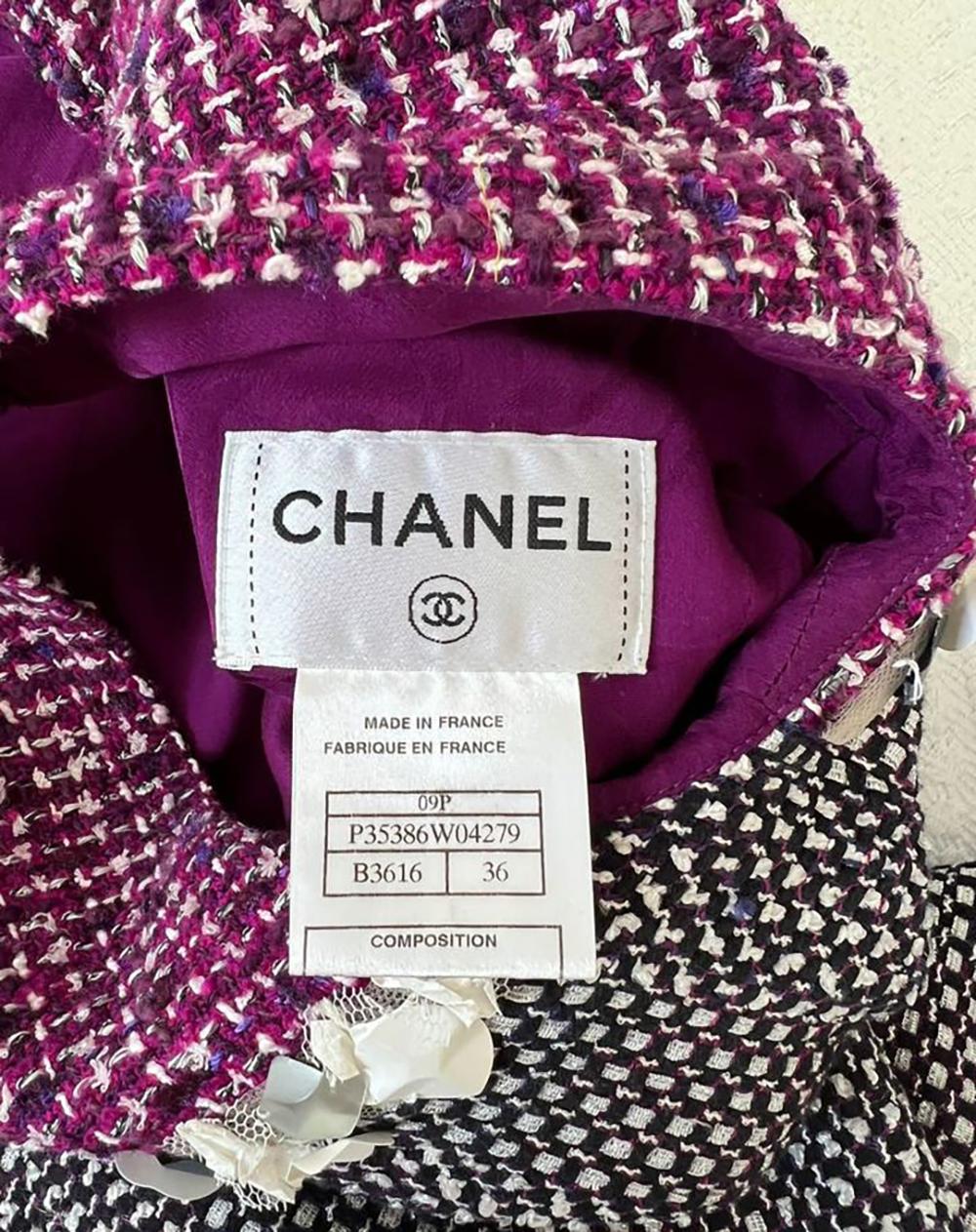 Chanel Hand Embellished Tweed Coat and Dress Set 4
