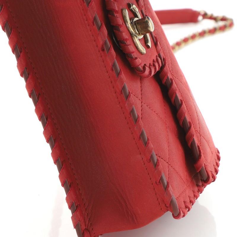Chanel Happy Stitch Flap Bag Quilted Velvet Calfskin Small In Good Condition In NY, NY