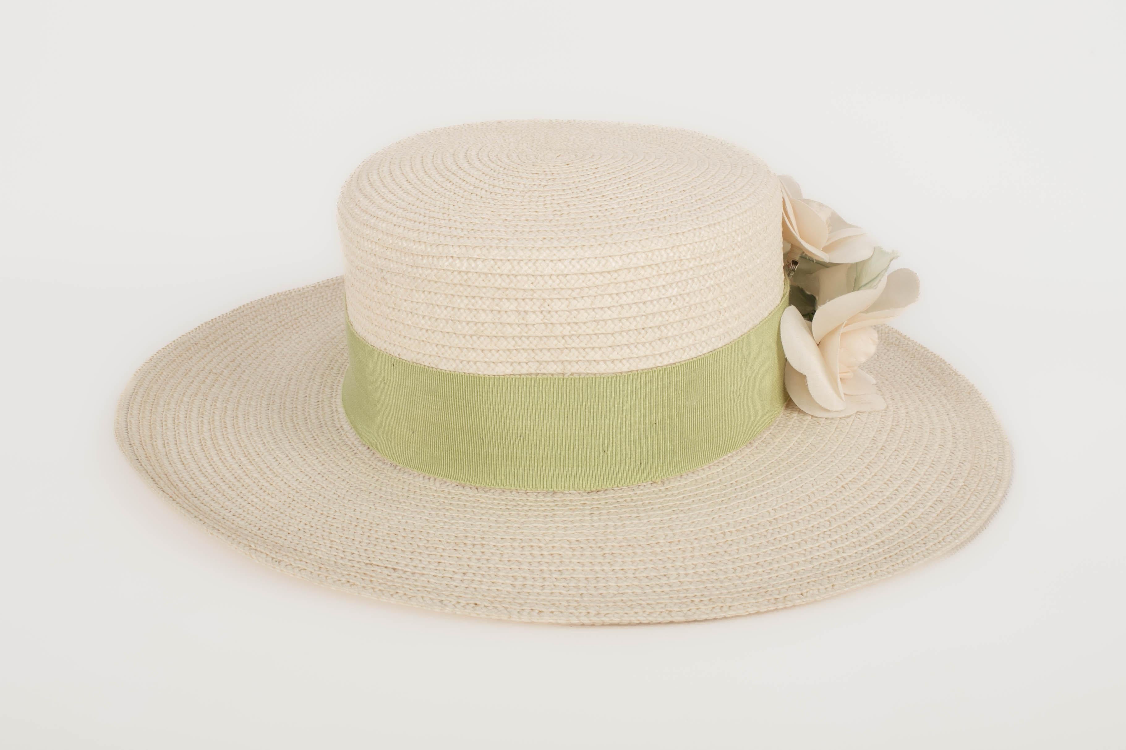 Chanel hat boater-style (Attributed to) For Sale 1