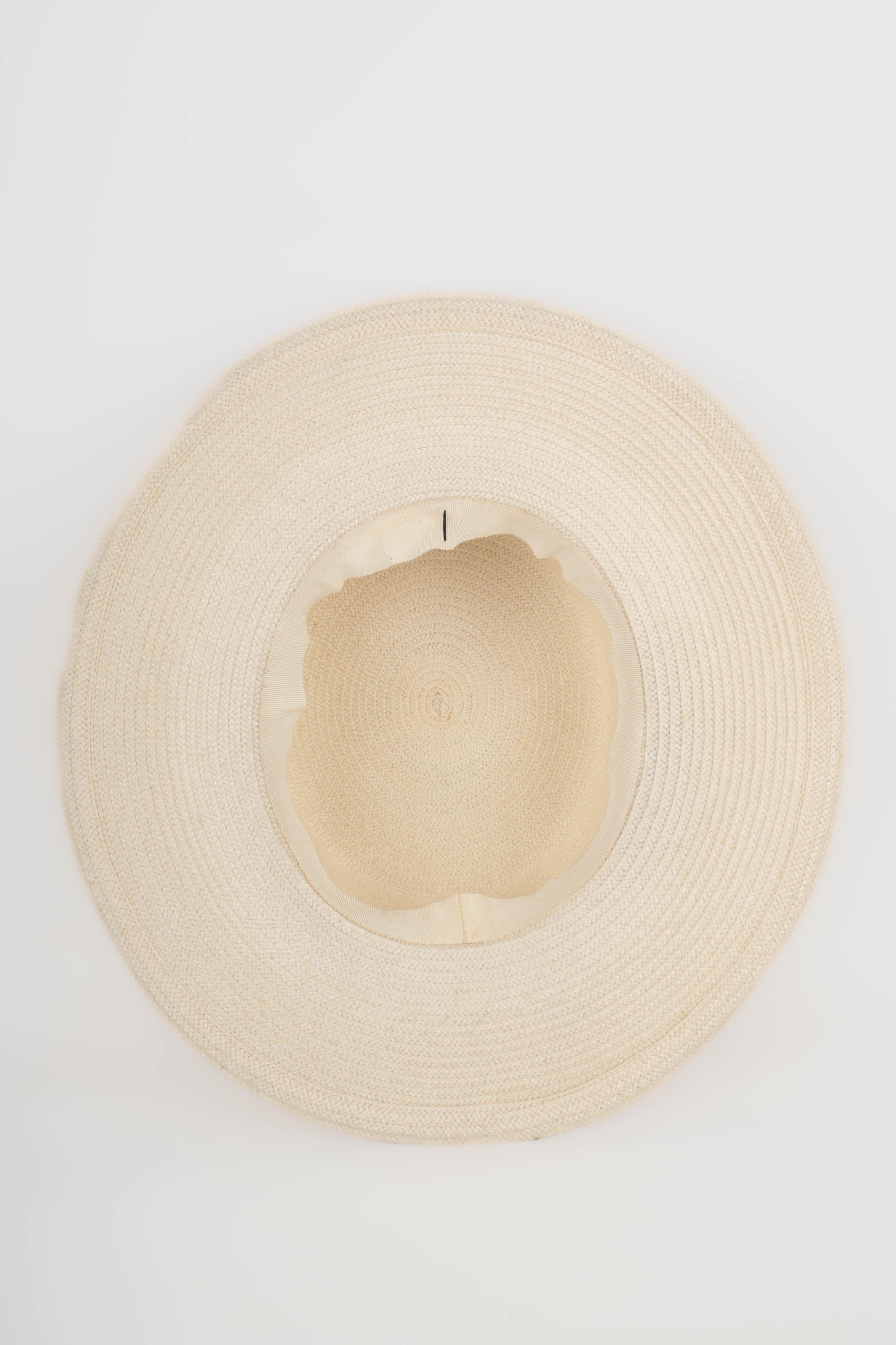 Chanel hat boater-style (Attributed to) For Sale 2