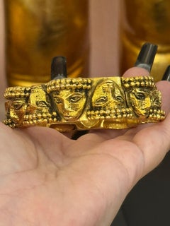 Chanel Haute Couture 1960´s by Robert Goossens cuff bracelet Byzantine style