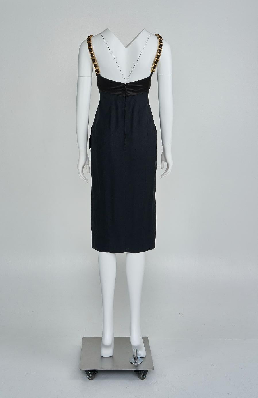 Chanel Haute Couture 1992 Kleid (Schwarz) im Angebot