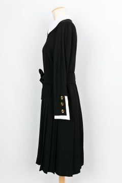 Chanel Haute Couture Black Jersey Dress