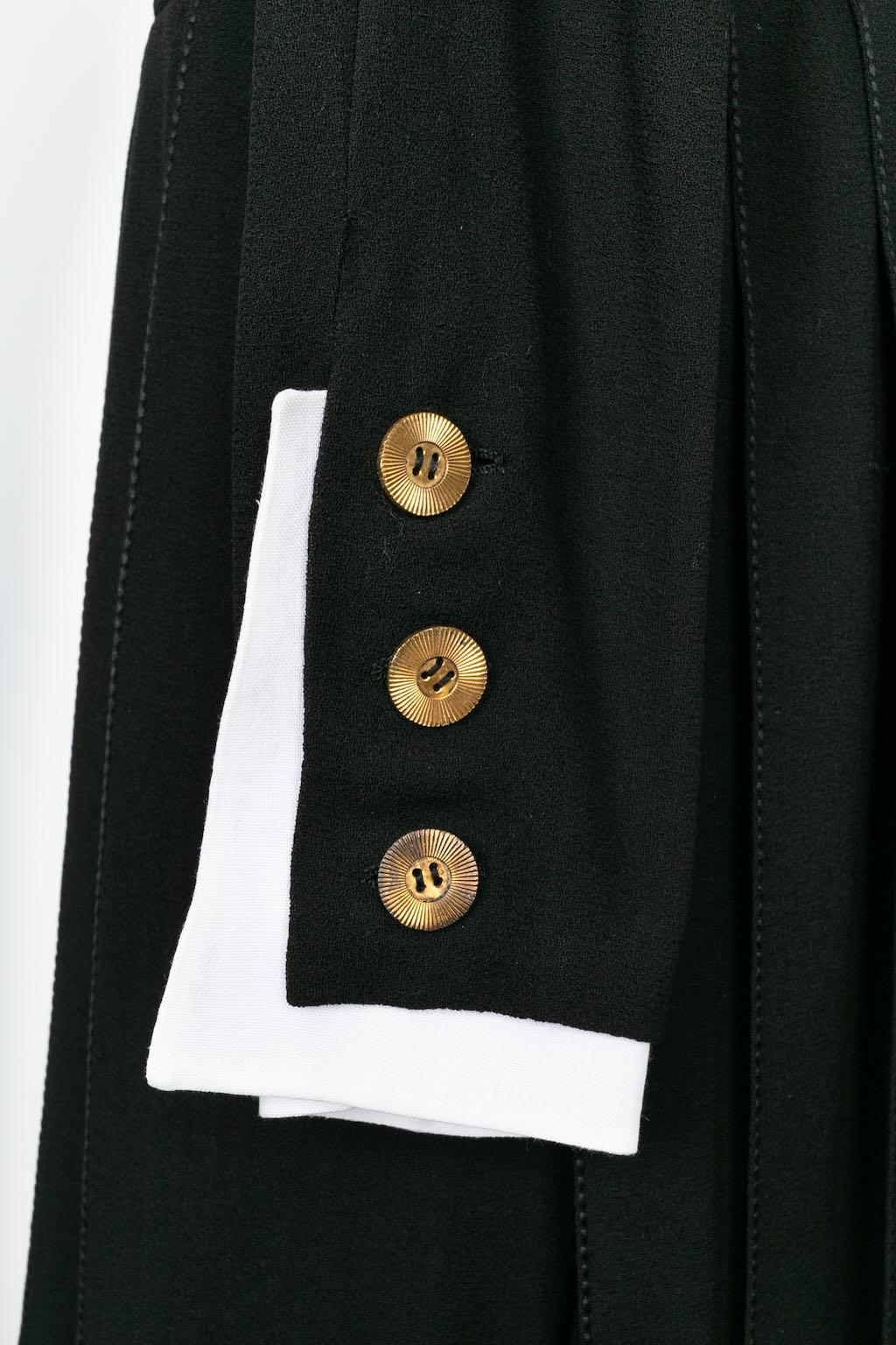 Chanel Haute Couture Black Jersey Dress For Sale 4