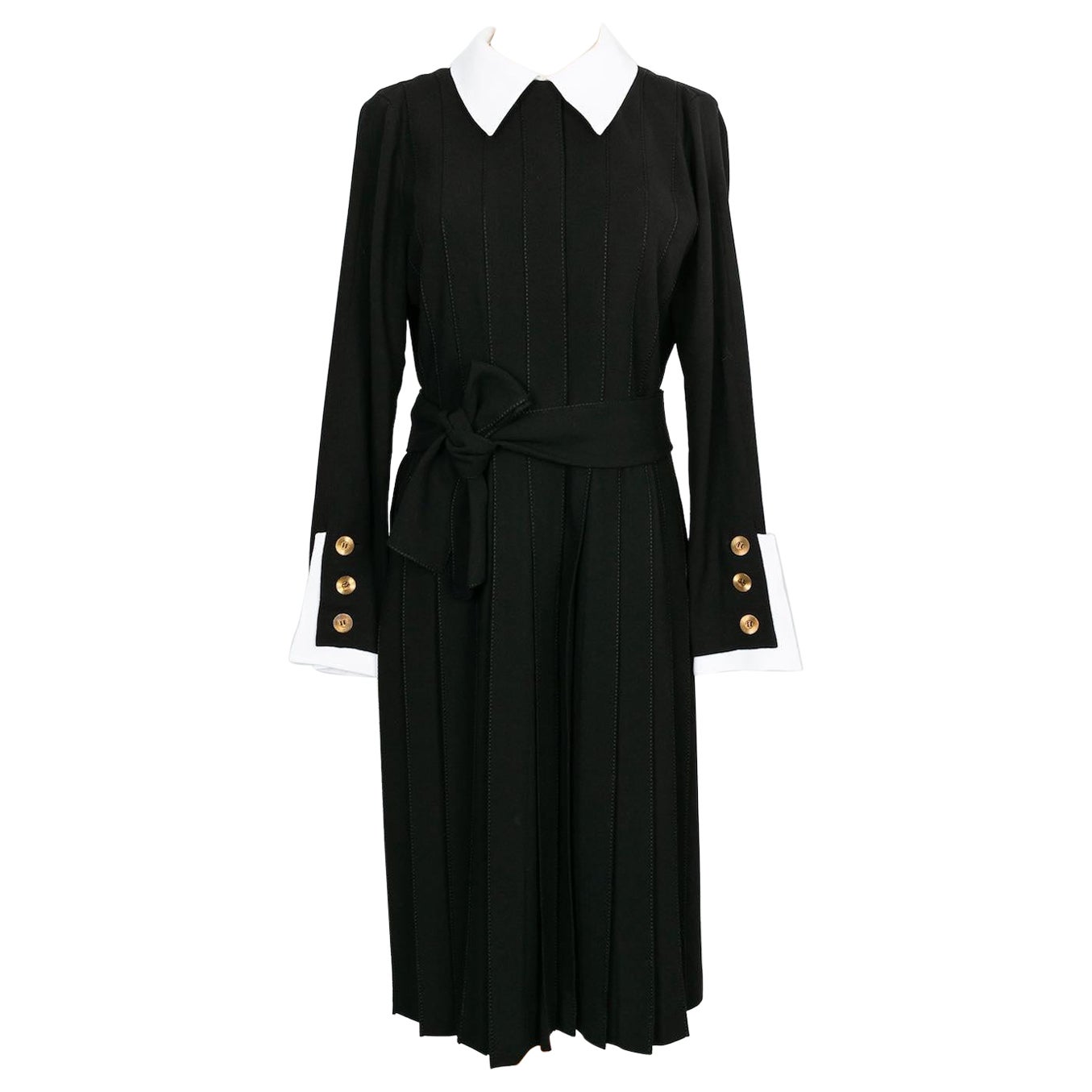 Chanel Haute Couture - Robe en jersey noir