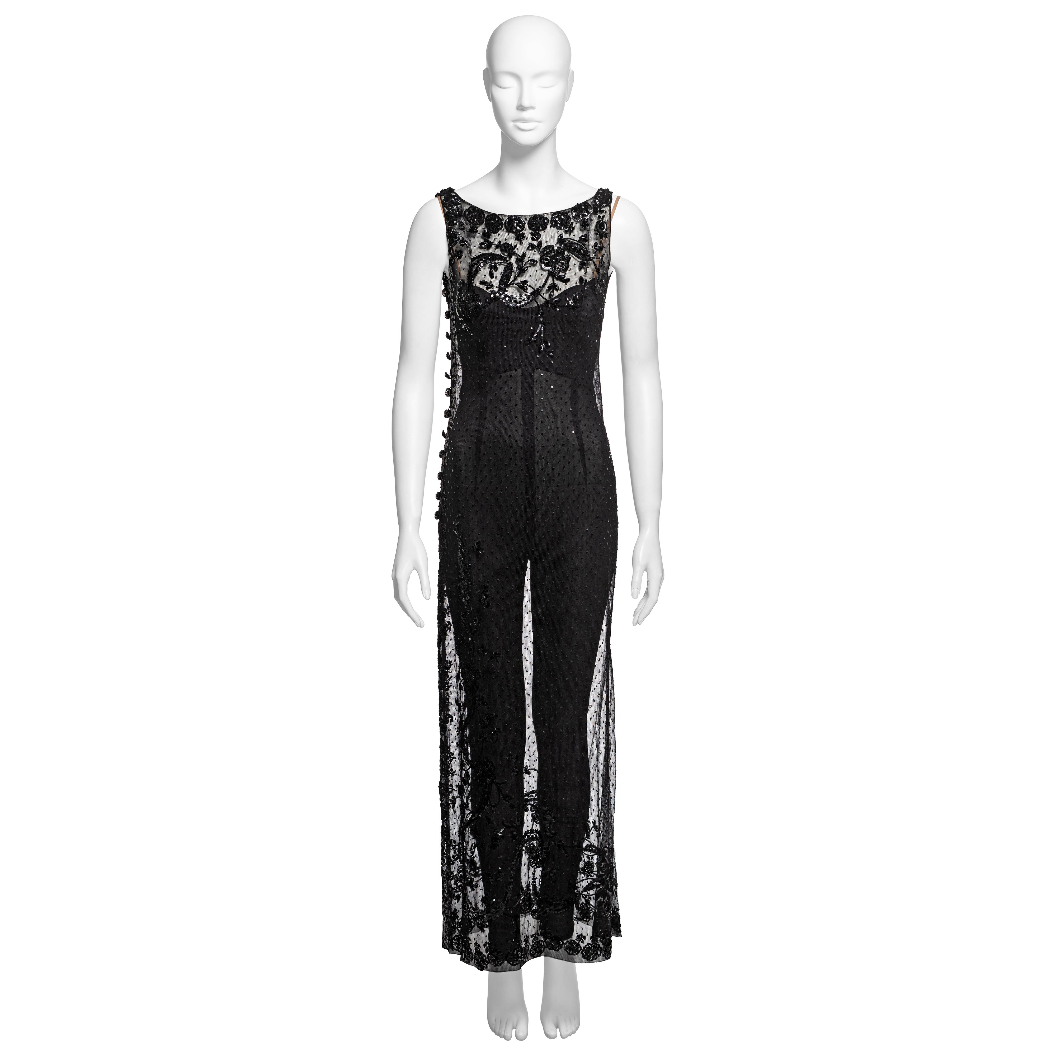 Chanel Haute Couture by Karl Lagerfeld Embroidered Tulle Ensemble, FW 1996