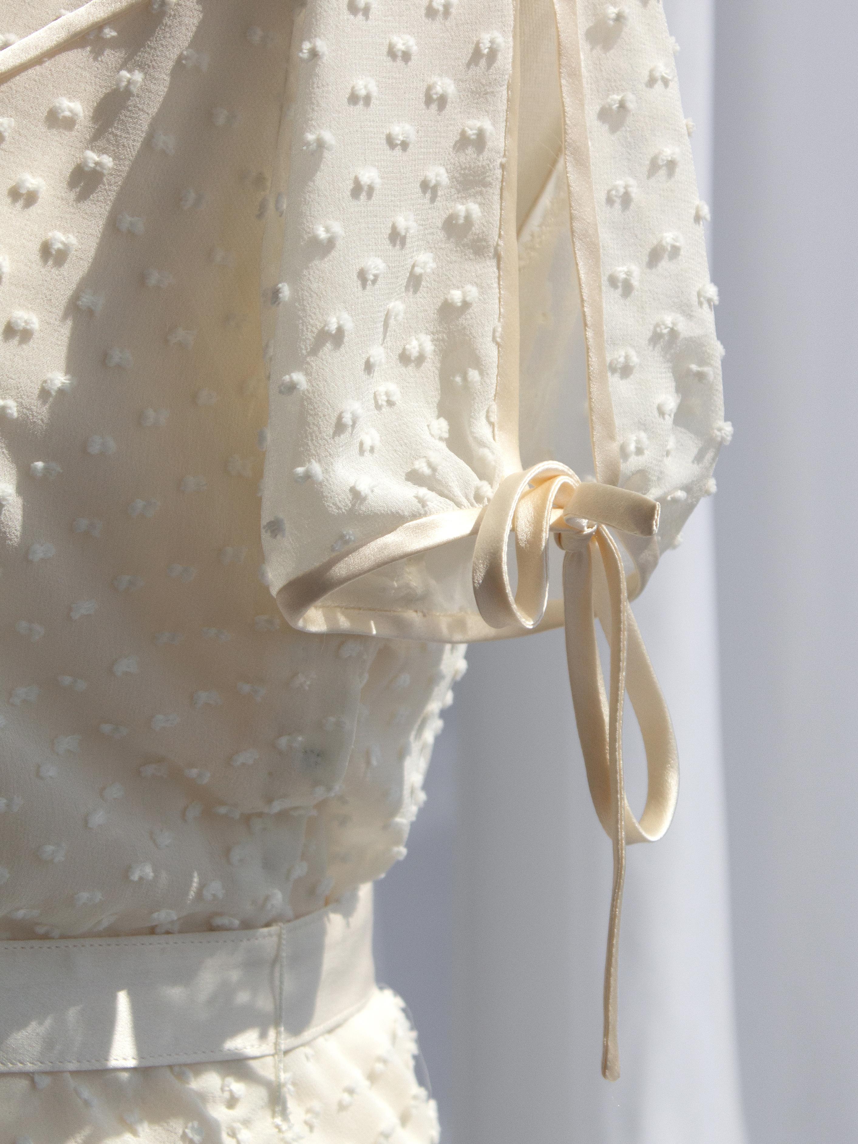 Chanel Haute Couture Cafe Society Screen Worn Kristen Stewart Off-White Dress 5