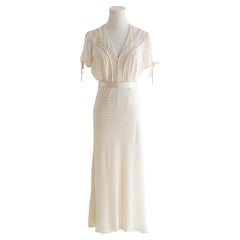 Chanel Haute Couture Cafe Society Screen Worn Kristen Stewart Off-White Dress