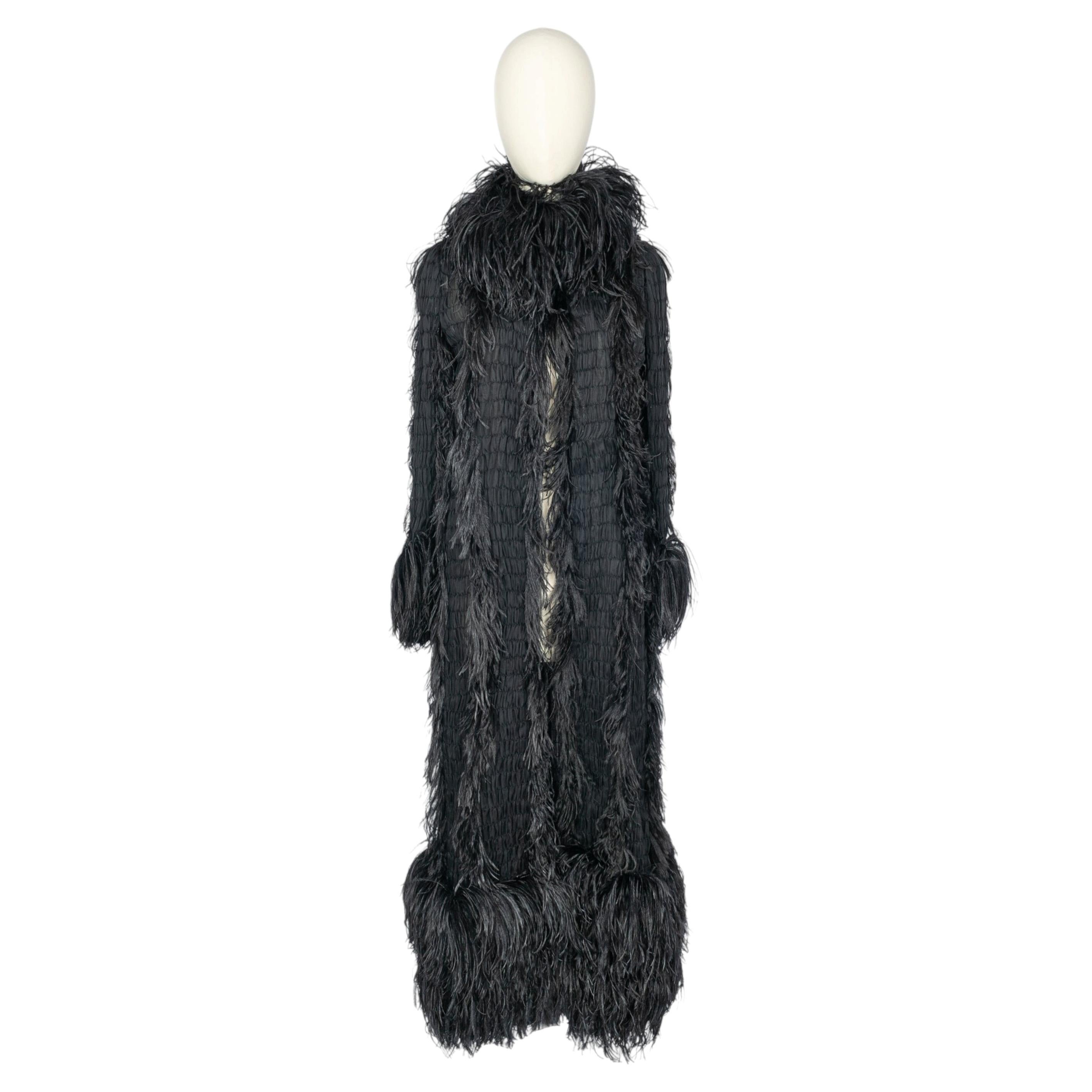 Abrigo de Alta Costura Chanel "Bordado Coromandel" de Karl Lagerfeld, invierno de 1996