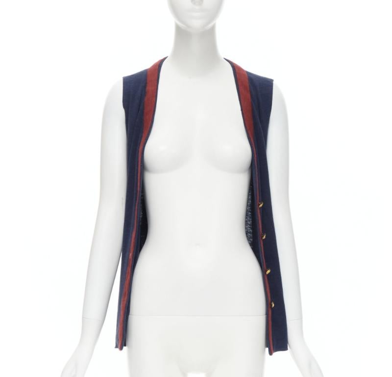 CHANEL Haute Couture ecru boucle tweed oval pocket nautical 2 piece jacket FR38 4