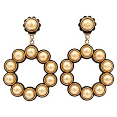 Chanel Haute Couture Fall/Winter 1991–1992 Pearl Hoop Earrings