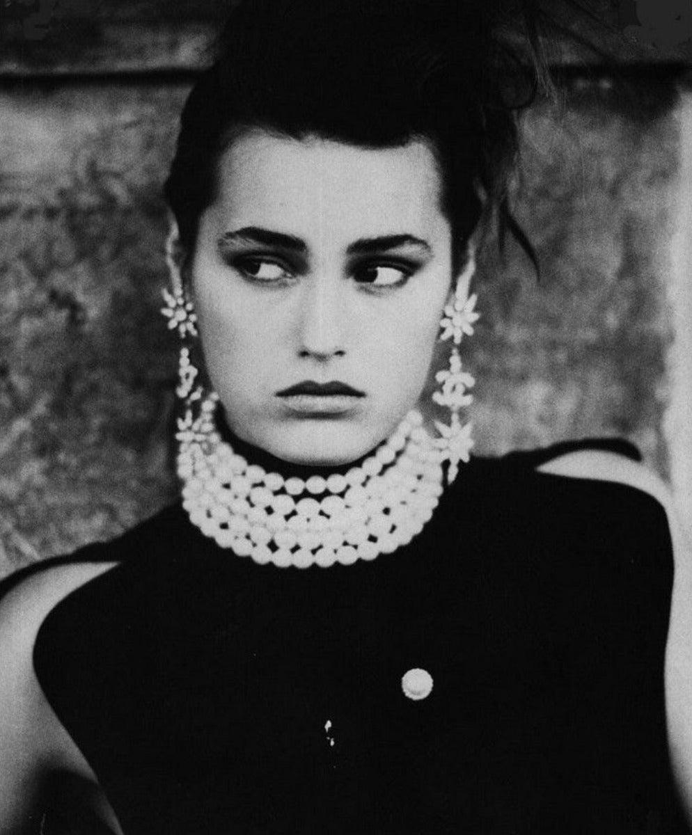 Bijoux de tête Chanel Haute Couture en métal doré et strass Swarovski en vente 3
