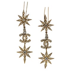 Chanel Haute Couture Head Jewels in Gold Metal and Swarovski Strass