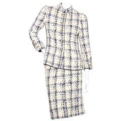 Vintage Chanel Haute Couture Houndstooth Suit