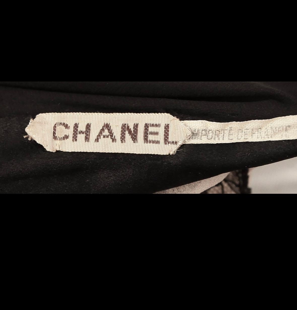 Robe de haute couture Chanel des années 1940 en vente 4
