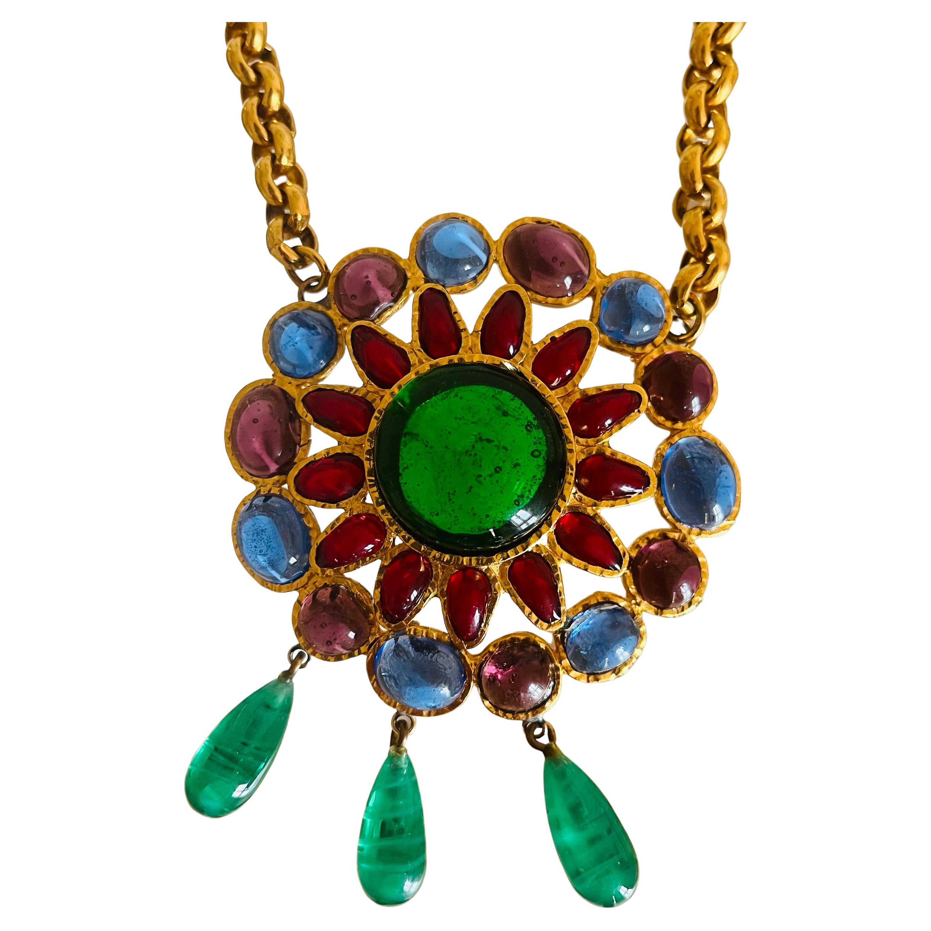 Chanel Haute Couture Necklace by Gripoix For Sale at 1stDibs