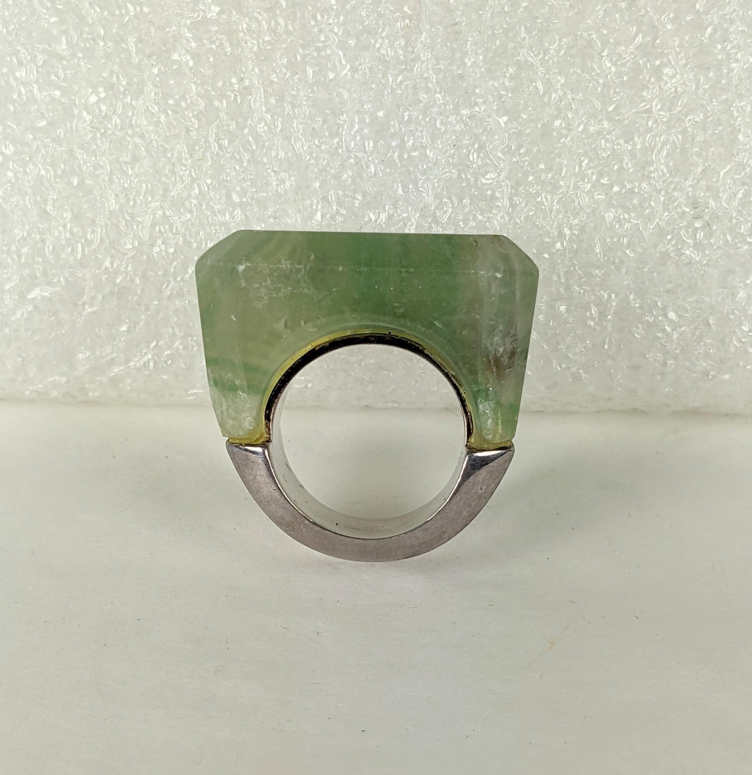 Chanel Haute Couture Runway Fluorite Ring. Spring/Summer 2000 For Sale 2