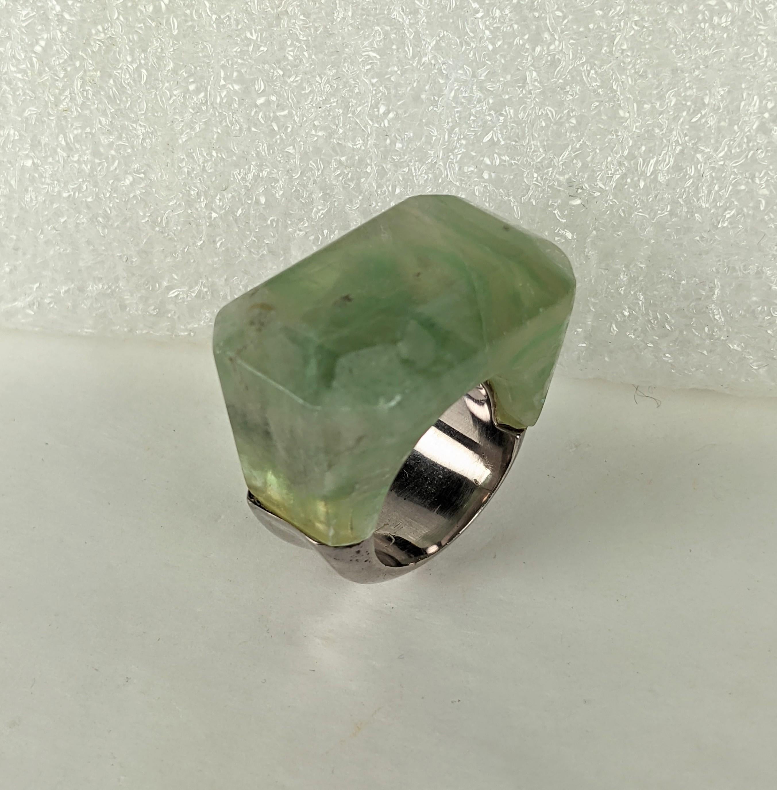 Chanel Haute Couture Runway Fluorite Ring. Spring/Summer 2000 For Sale 4
