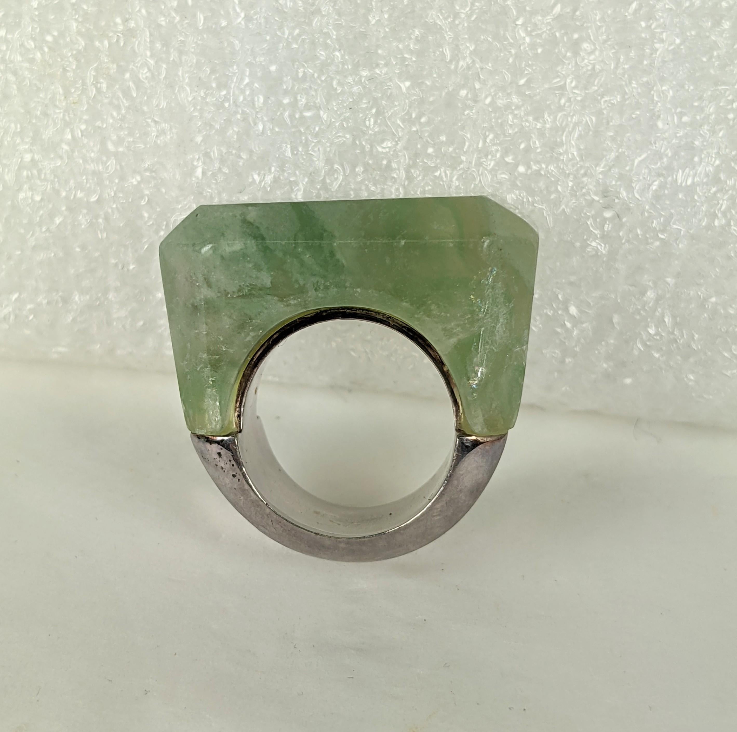 Chanel Haute Couture Runway Fluorite Ring. Spring/Summer 2000 For Sale 5