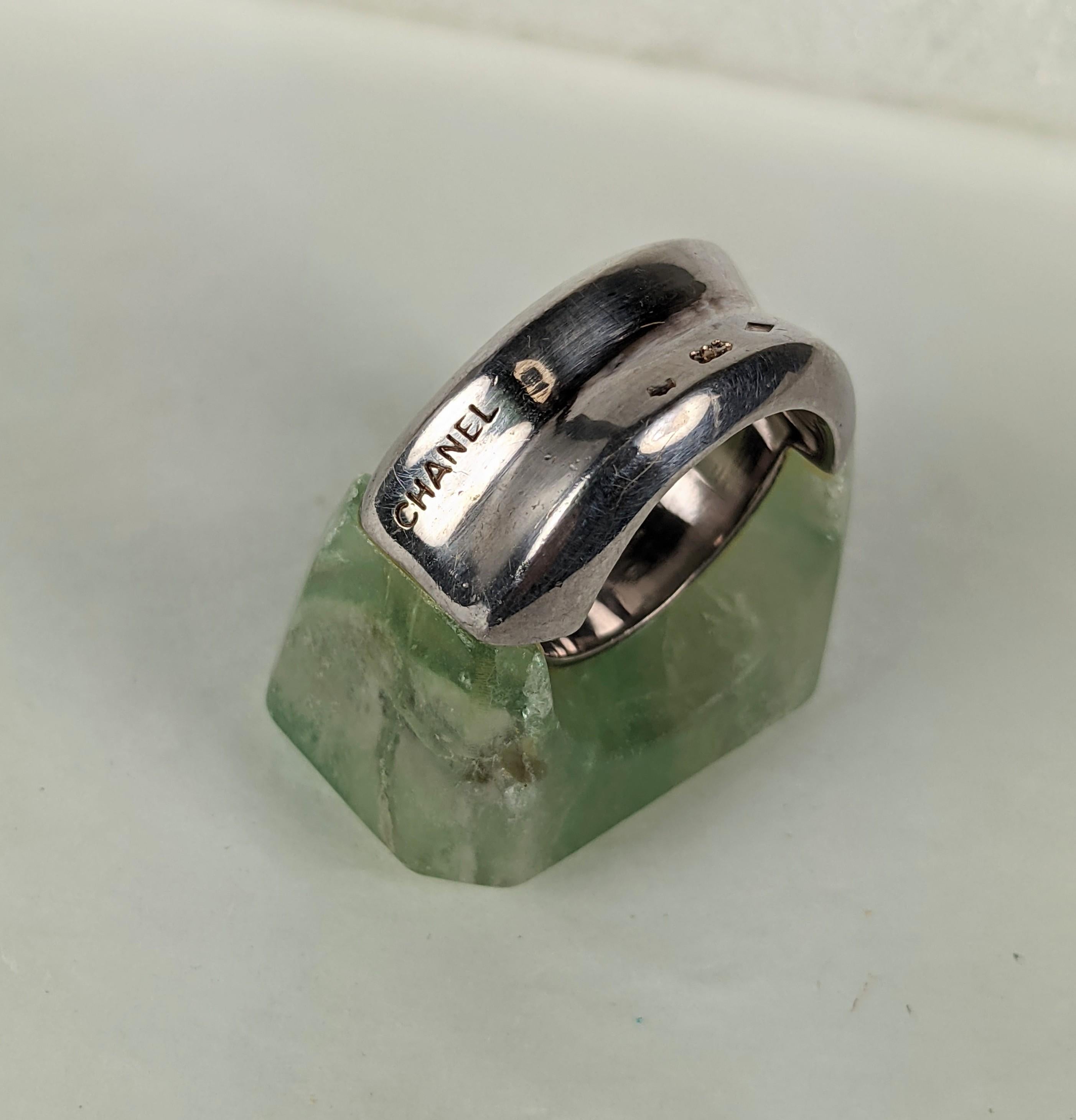 Chanel Haute Couture Runway Fluorite Ring. Spring/Summer 2000 In Excellent Condition For Sale In New York, NY