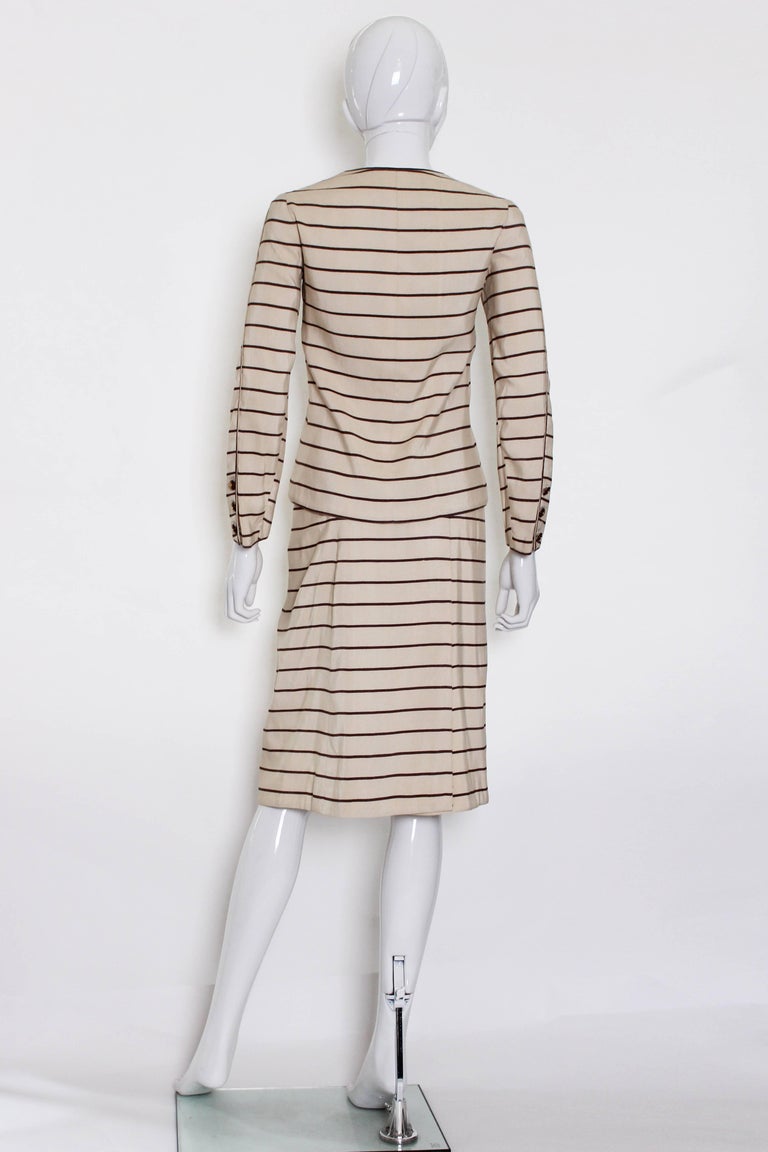 Chanel Haute Couture Skirt Suit, 1974 For Sale at 1stDibs